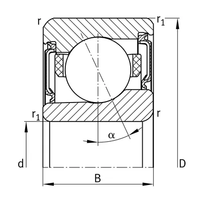 купить подшипник M71922-C-2RSD-T-P4S-UL-XL компании fag