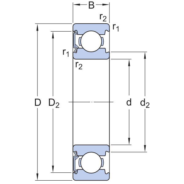 купить подшипник 6004-RSL компании skf