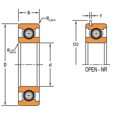 купить подшипник 6308-NR компании timken