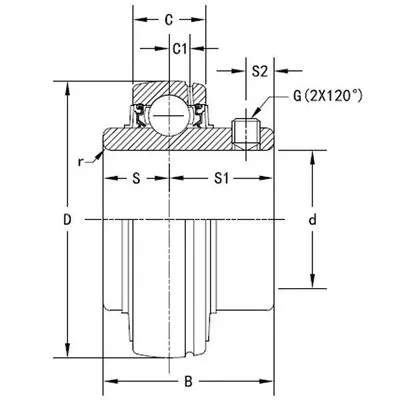 купить подшипник UC218 компании timken