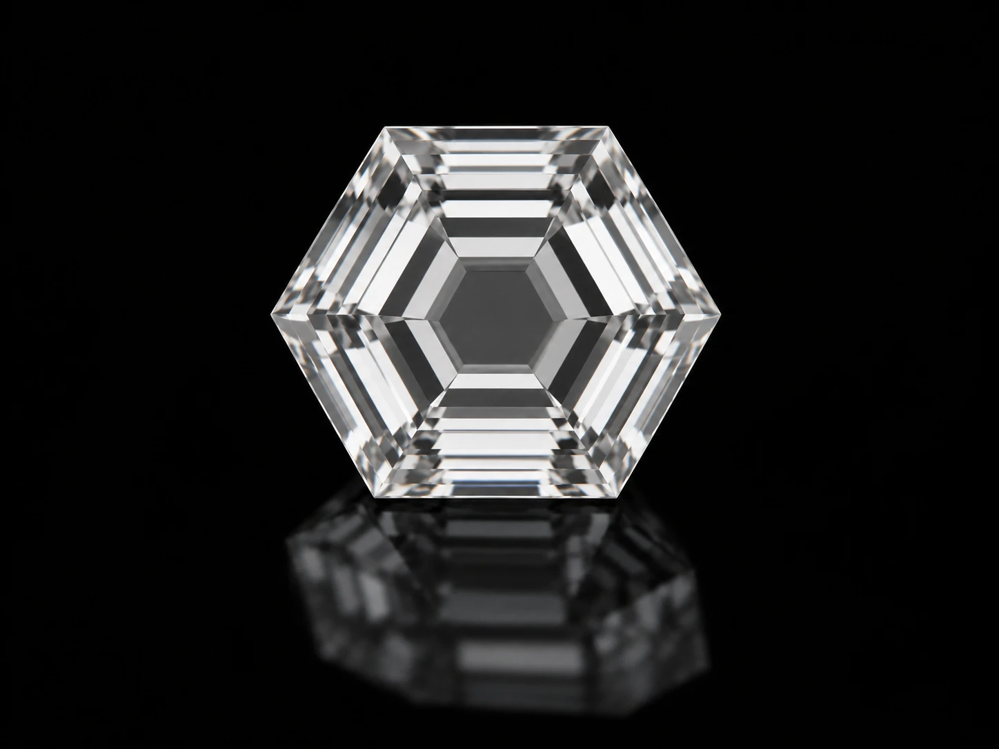Бриллиант огранки Гексагон Hexagonal Step Cut