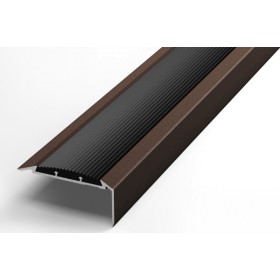 Угловой профиль со вставкой ПВХ шоколад 57,7*27 main image 1