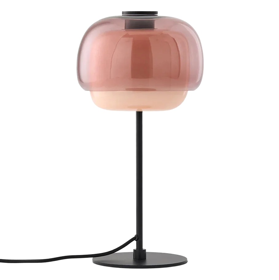 Настольная лампа из цветного стекла