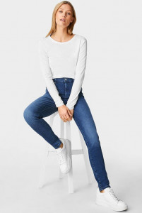 Женские синие джинсы YESSICA Skinny jeans - organic cotton