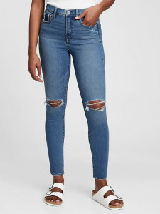 Высокие джинсы-скинни с высокой посадкой и потайными карманами для разглаживания с колодцем для стирки™