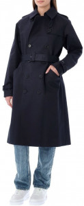 Женское пальто APC RAINCOATS & TRENCHDark navy Raincoats & Trench