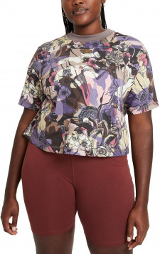 Женская блузка большого размера Nike Active Plus Size Abstract Floral Top