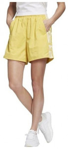 Женские спортивные шорты   adidas на талии на резинке, с аарманами, по бокам логотип
