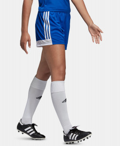 Женские спортивные шорты adidas на талии на резинке, логотип, фирменные полоски