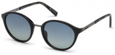 Женские солнцезащитные очки круглые черные Timberland TB9157-5201D (52 mm)