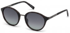 Женские солнцезащитные очки круглые черные Timberland TB9157-5255D (52 mm)