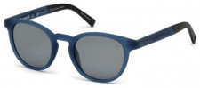 Женские солнцезащитные очки круглые синие Timberland TB9128-5091D (50 mm)