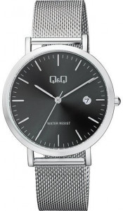 Мужские наручные часы с серебряным браслетом  A466J222 Q&Q