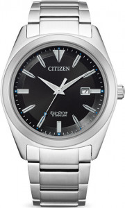 Мужские наручные часы с серебряным браслетом  Eco-Drive Super Titanium AW1640-83E Citizen