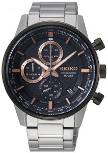 Мужские наручные часы с серебряным браслетом  Seiko SSB331P1