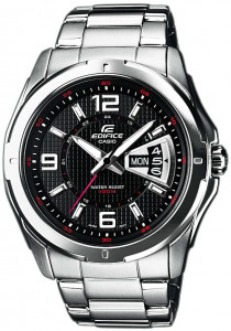 Мужские наручные часы с серебряным браслетом Casio EF-129D-1AVEF