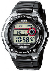 Мужские наручные часы с черным браслетом  Casio WV-200E-1AVEF