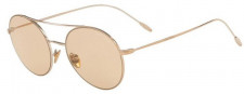 Женские солнцезащитные очки круглые коричневые прозрачные Giorgio Armani