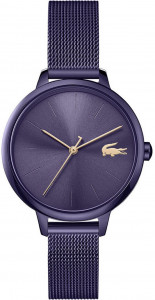 Женские наручные кварцевые часы Lacoste ремешок из нержавеющей стали. Водонепроницаемость-3 АТМ. Защищенное от царапин минеральное стекло.