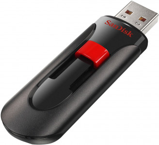 Sandisk Cruzer Glide USB флеш накопитель 128 GB USB тип-A 2.0 Черный, Красный SDCZ60-128G-B35