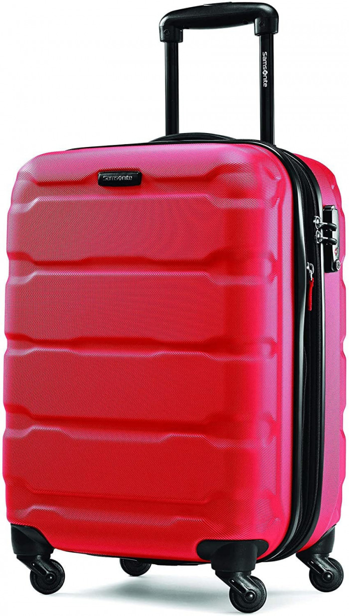 Samsonite Omni PC Hardside Luggage Carry-On Blue 20-Inch, Expandable with  Wheels, Spinner Caribbean