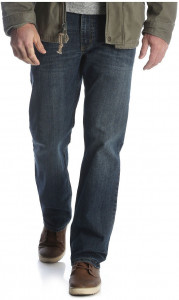 Мужские джинсы широкие синие Men's Relaxed Fit Jeans Wrangler