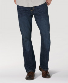 Мужские джинсы синие зауженные Wrangler Slim Fit Bootcut