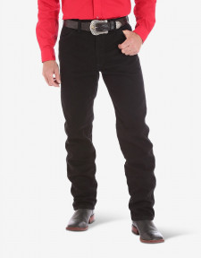 Мужские черные джинсы прямые Wrangler Mens Cowboy Cut Original Fit Straight Fit Jeans