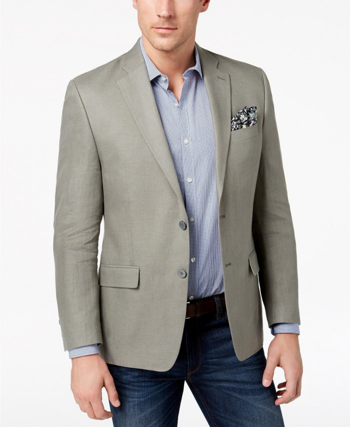 Lauren ralph lauren men's discount ultraflex classic-fit linen sport coats