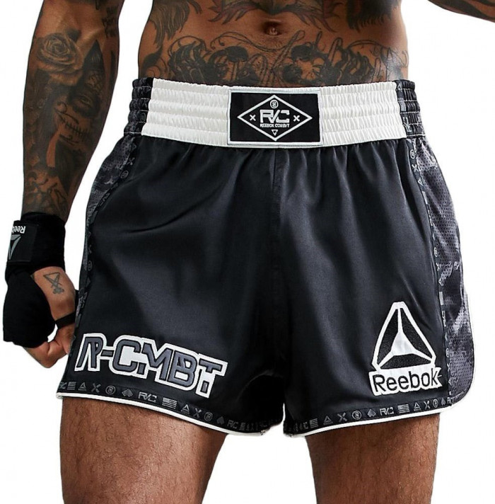 Мужские шорты спортивные черные боксерские Reebok Combat Prime Thai — купить недорого с доставкой, 49834