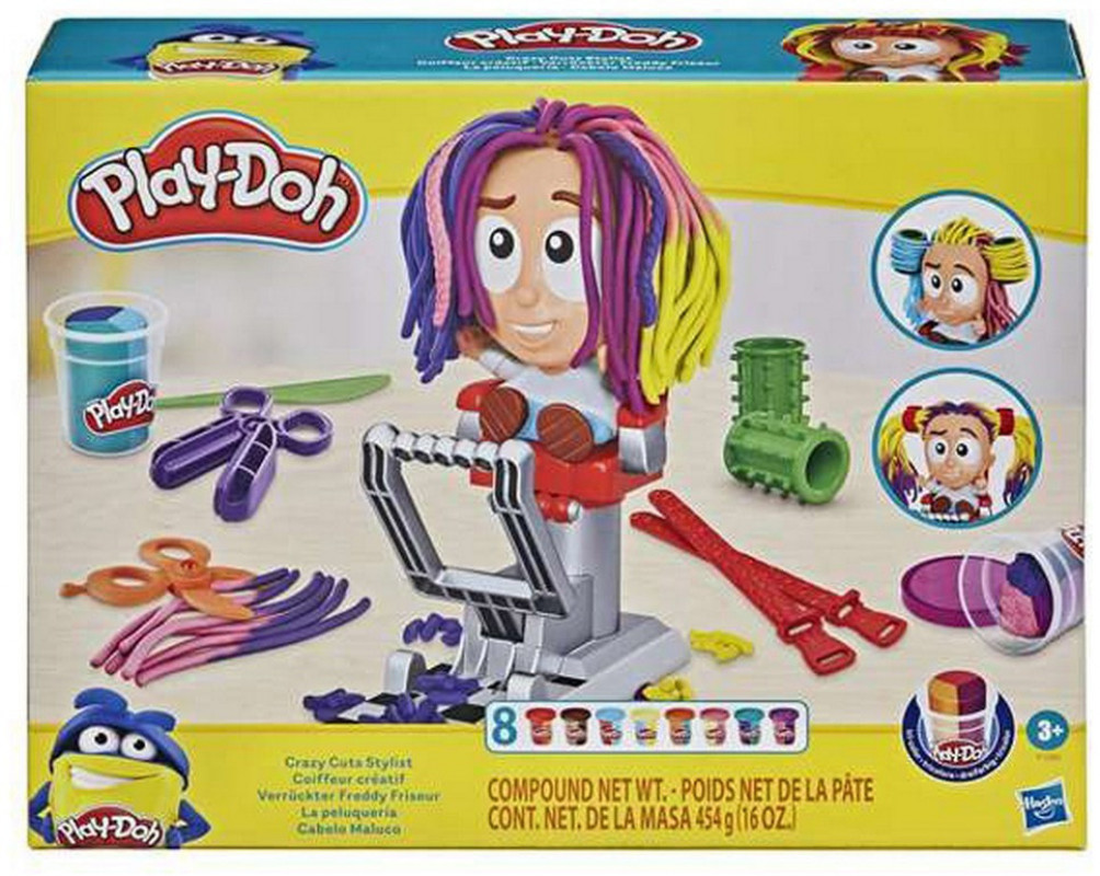 Пластилиновая игра Playdoh Crazy Cuts Stylist Hasbro — купить недорого с  доставкой, 4734330