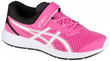 Кроссовки для девочки Asics на шнуровке и липучке, розовый цвет