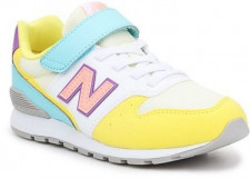 Кроссовки для девочки New Balance разноцветный, на шнуровке и на липучке