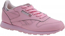 Кроссовки для девочки Reebok розовый цвет, на шнуровке