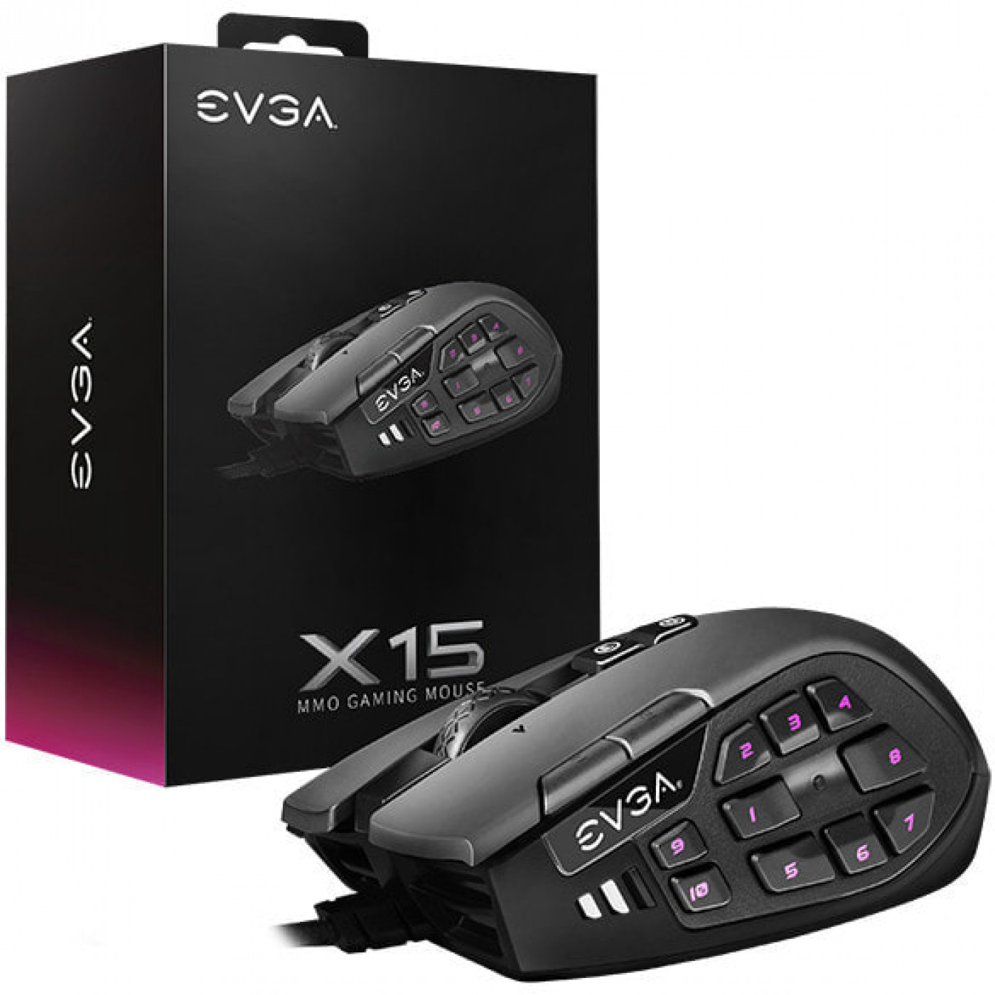 Мышь компьютерная EVGA X15 MMO для правой руки USB Type-A 16000 dpi —  купить недорого с доставкой, 7666935