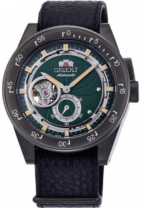 Мужские наручные часы с черным кожаным ремешком Orient RA-AR0202E10B Retro Future Camera 41mm 5ATM