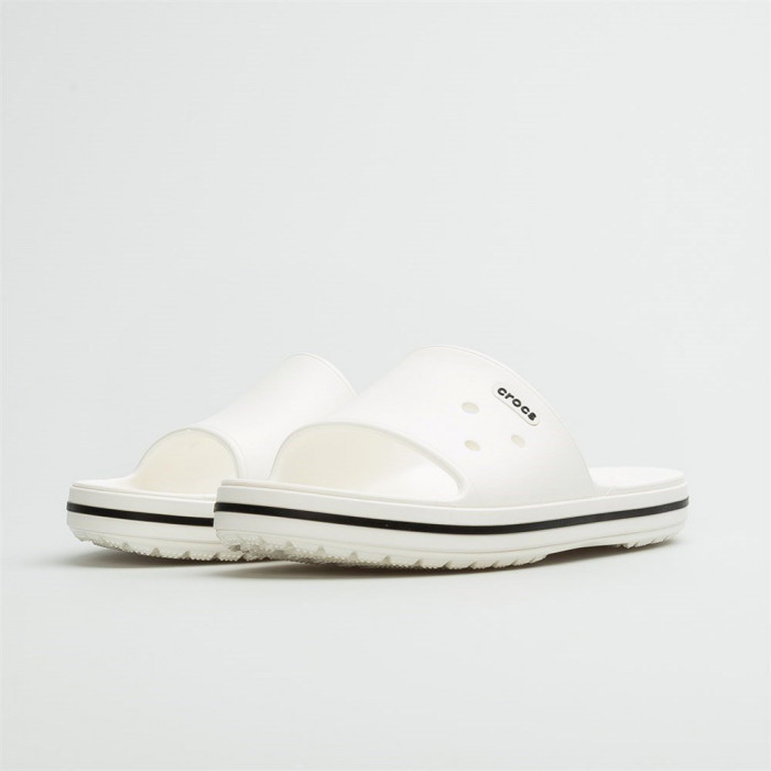 Мужские шлепанцы белые резиновые пляжные Crocs Crocband Iii Slide — купить  недорого с доставкой, 88807