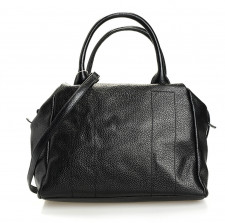 Женская кожаная сумка черная тоут Lamarthe Paris