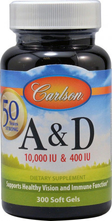 Carlson Vitamin A & D Витамины A & D 300 капсул