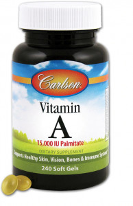 Carlson Vitamin A Palmitate  Витамин А 15000МЕ 240 капсул