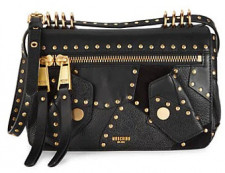 Сумки Moschino ​​Embellished Leather & Suede Crossbody Bag