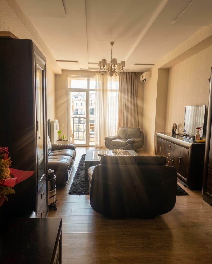 3-room apartment in residential complex «Axis» in Saburtalo, $1000/month