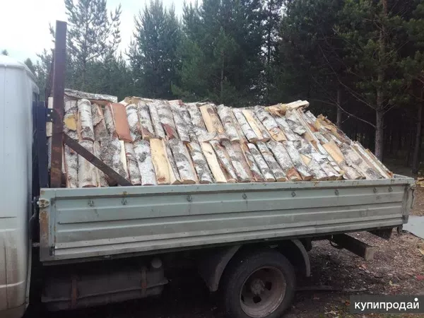 Дрова берёзы колотые и неколотые