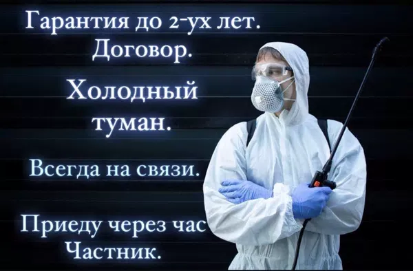 Дезинсекция, дератизация и дезинфекция с гарантией