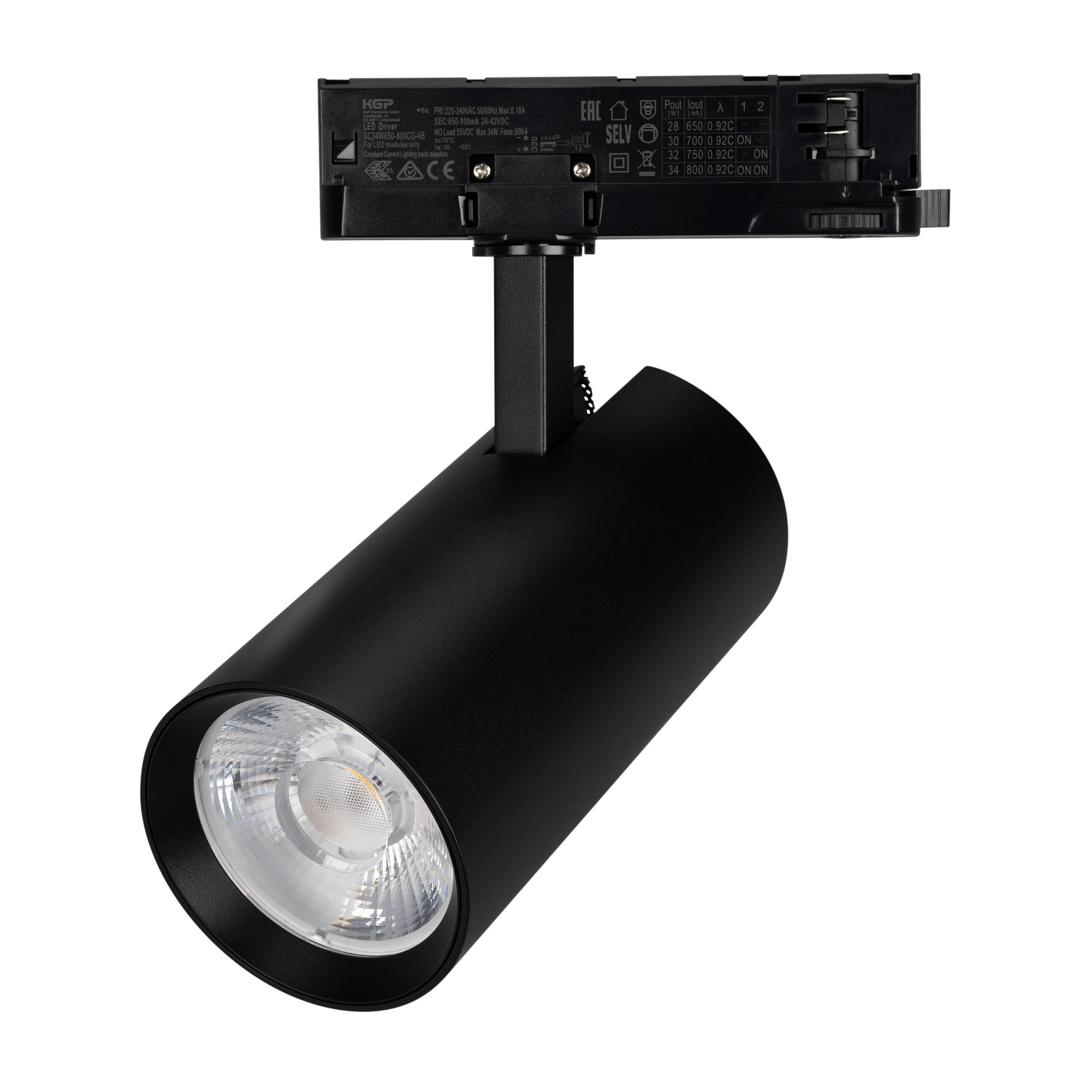 Светильник LGD-GERA-TRUECOLOR-4TR-R90-30W Warm3000 CRI98 (Черный, 24 deg, 230V) (Arlight, IP20 Металл, 5 лет)
