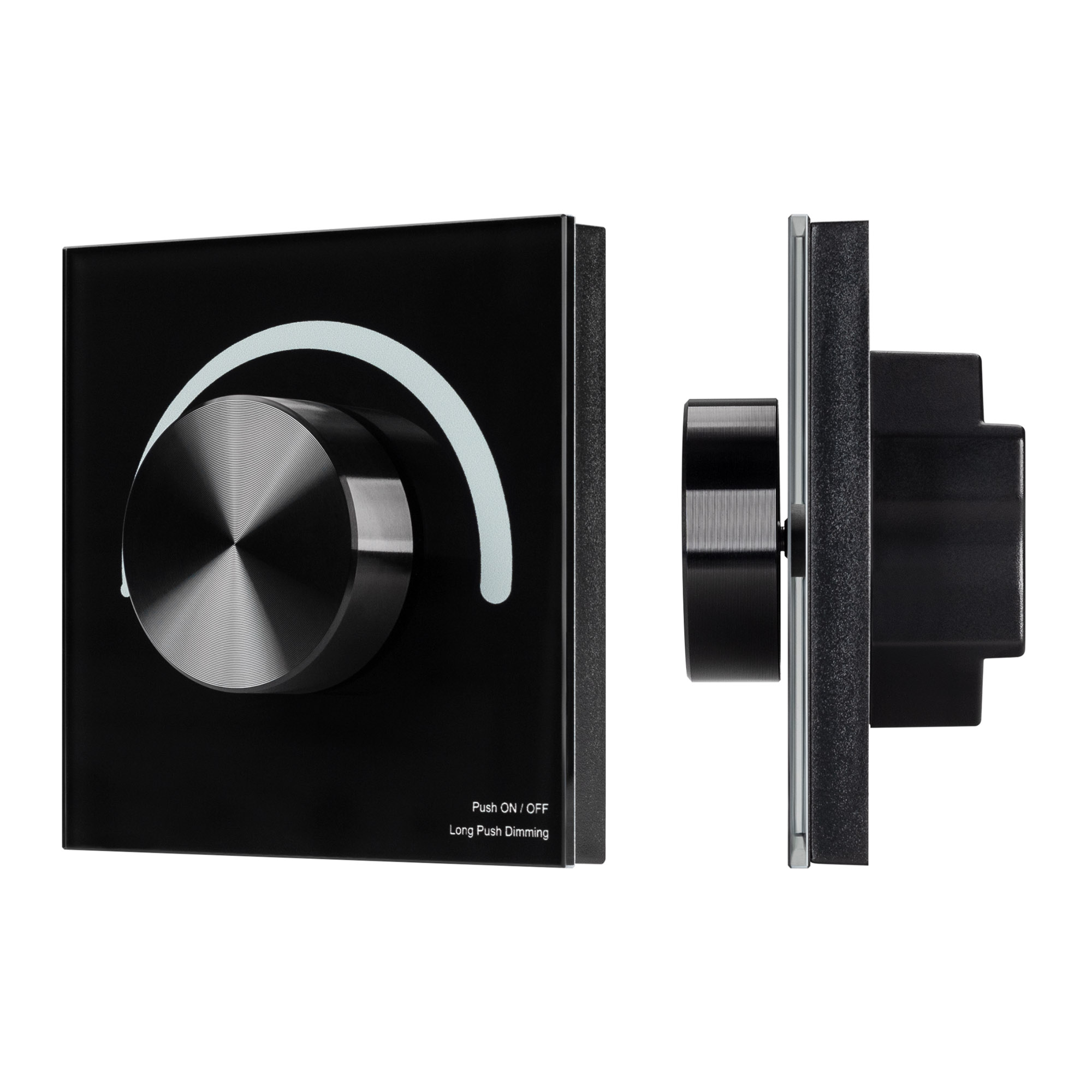 INTELLIGENT ARLIGHT Роторная панель SMART-TRIAC-601-31 Черная (230V, 1A, TUYA Wi-Fi) (IARL, IP20 Пластик, 5 лет)