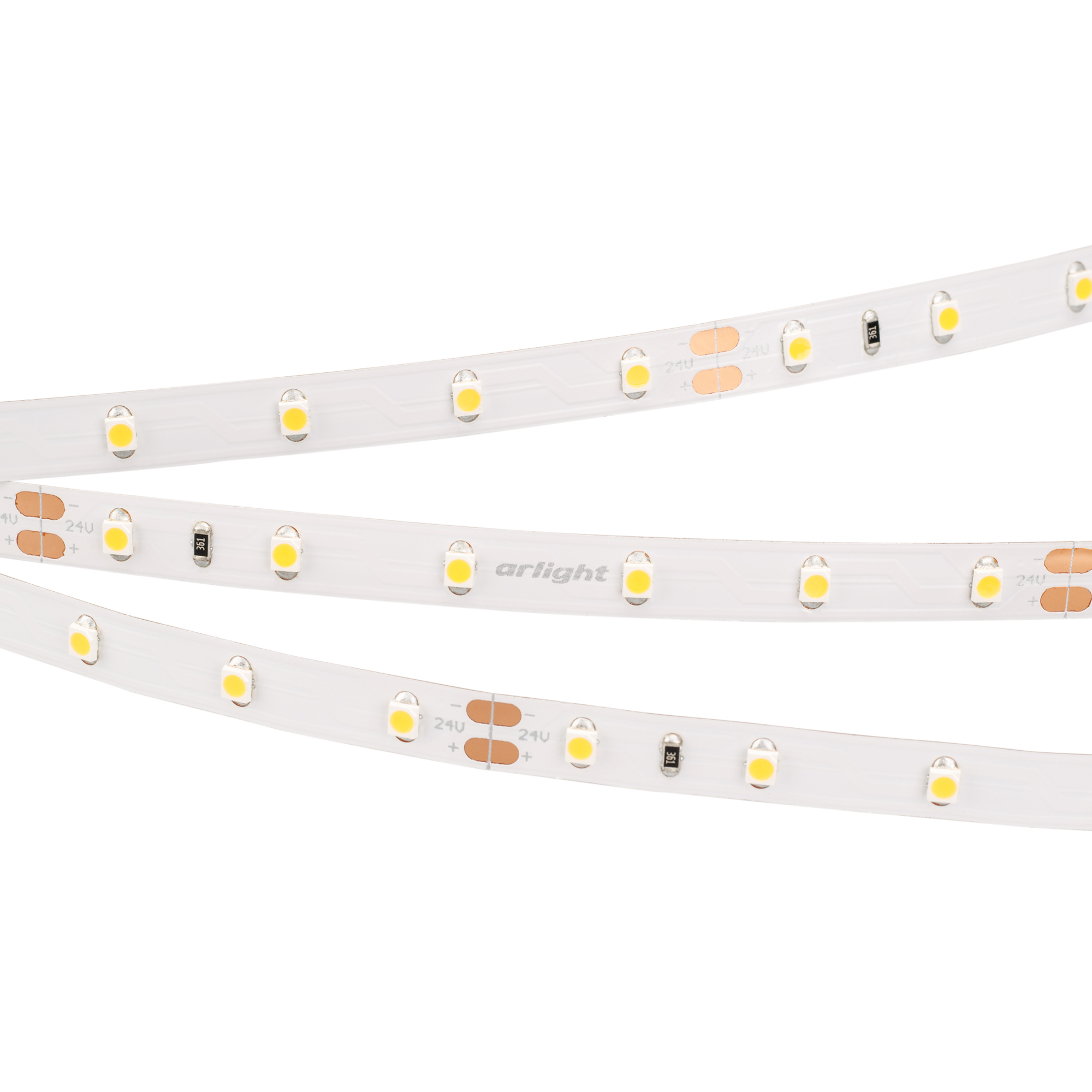Лента RT 2-5000 24V Day4000 (3528, 300 LED, LUX) (Arlight, 4.8 Вт/м, IP20)