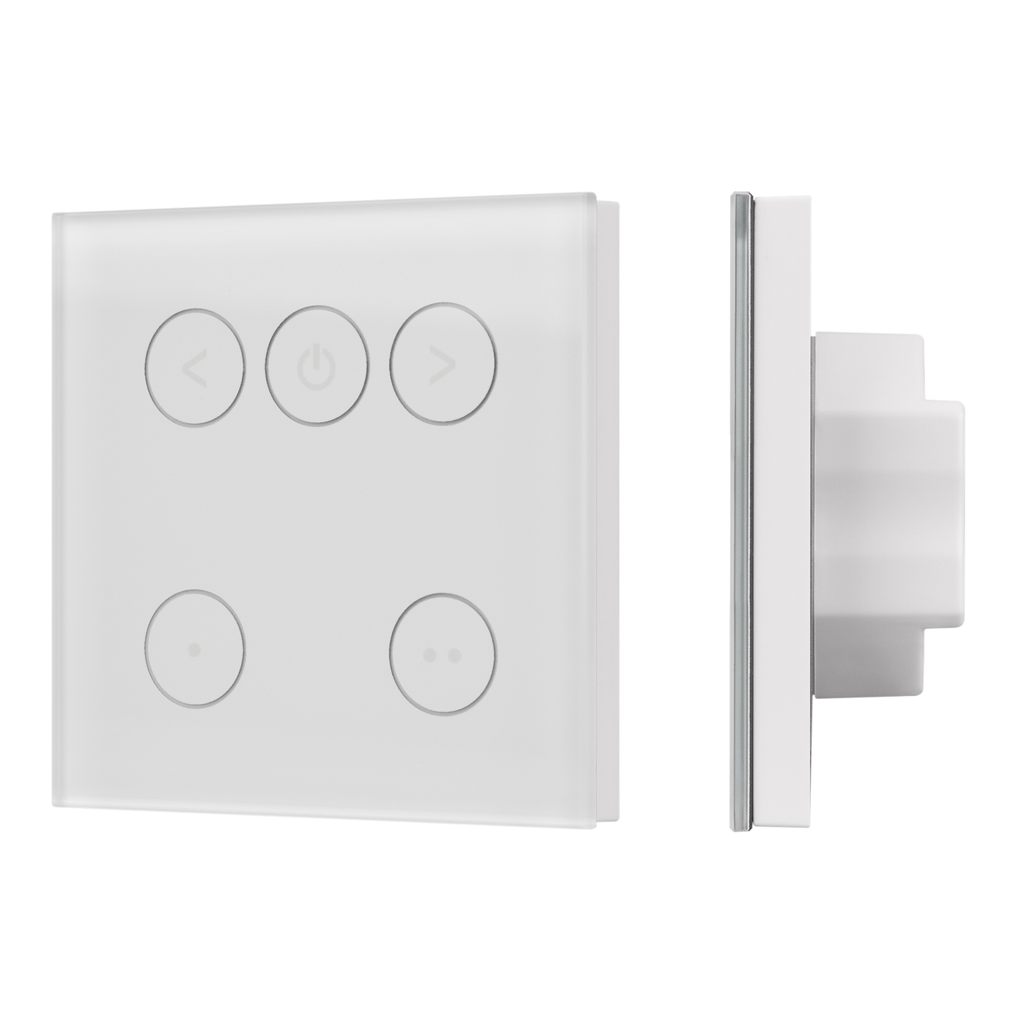 INTELLIGENT ARLIGHT Сенсорная панель SMART-TRIAC-601-11 Белая (230V, 1.5A, TUYA Wi-Fi, 2.4G) (IARL, IP20 Пластик, 5 лет)