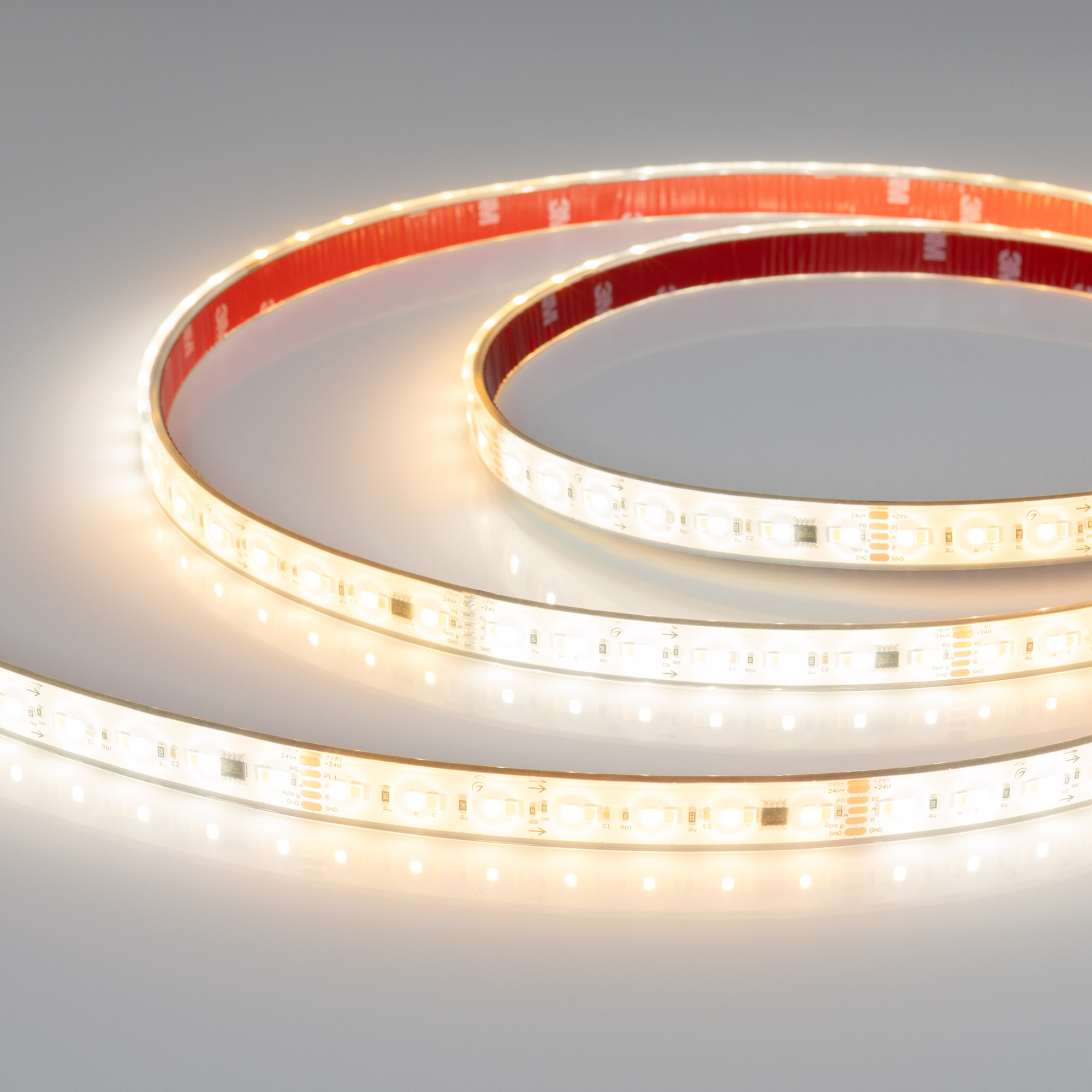 Лента герметичная DMX-PS-A140-14mm 24V Day-MIX-PX14 (14 W/m, IP67, 5m) (Arlight, Изменяемая ЦТ)