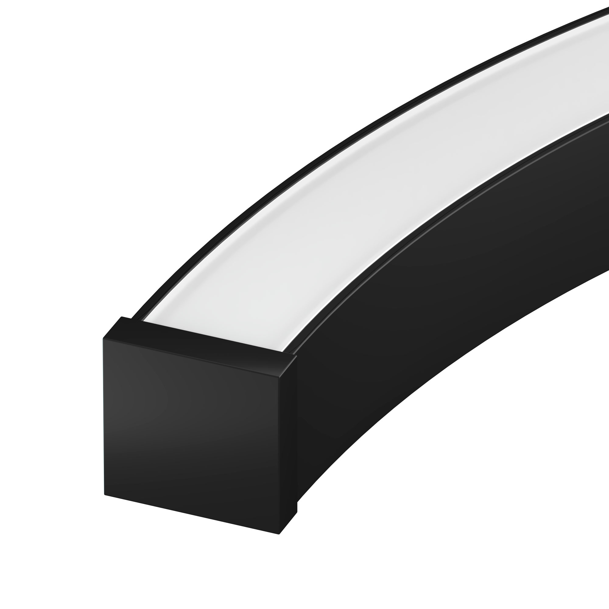 Профиль LINE-3535-BENT-SIDE-2000 ANOD BLACK (Arlight, Алюминий)